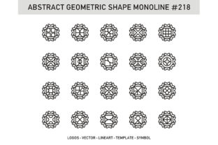 Abstract Geometric Shape Monoline 218: A Strategic Asset for Intentional Design