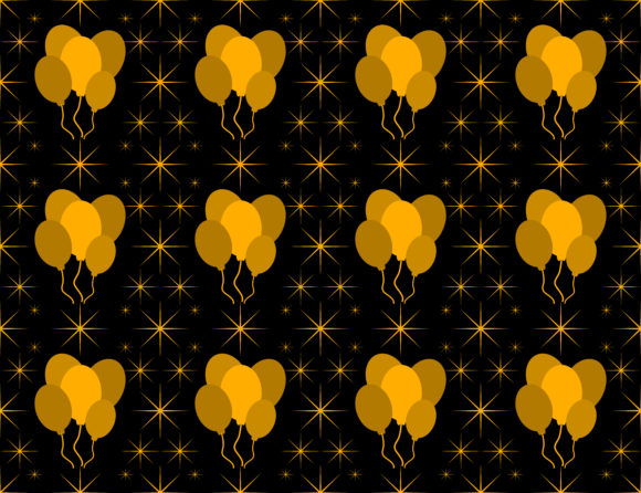 Anniversary Pattern Background: Shaped Stars and Balloons Explained