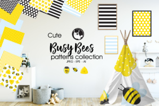 Busy Bees: A High-Quality Pattern Background Design Resource