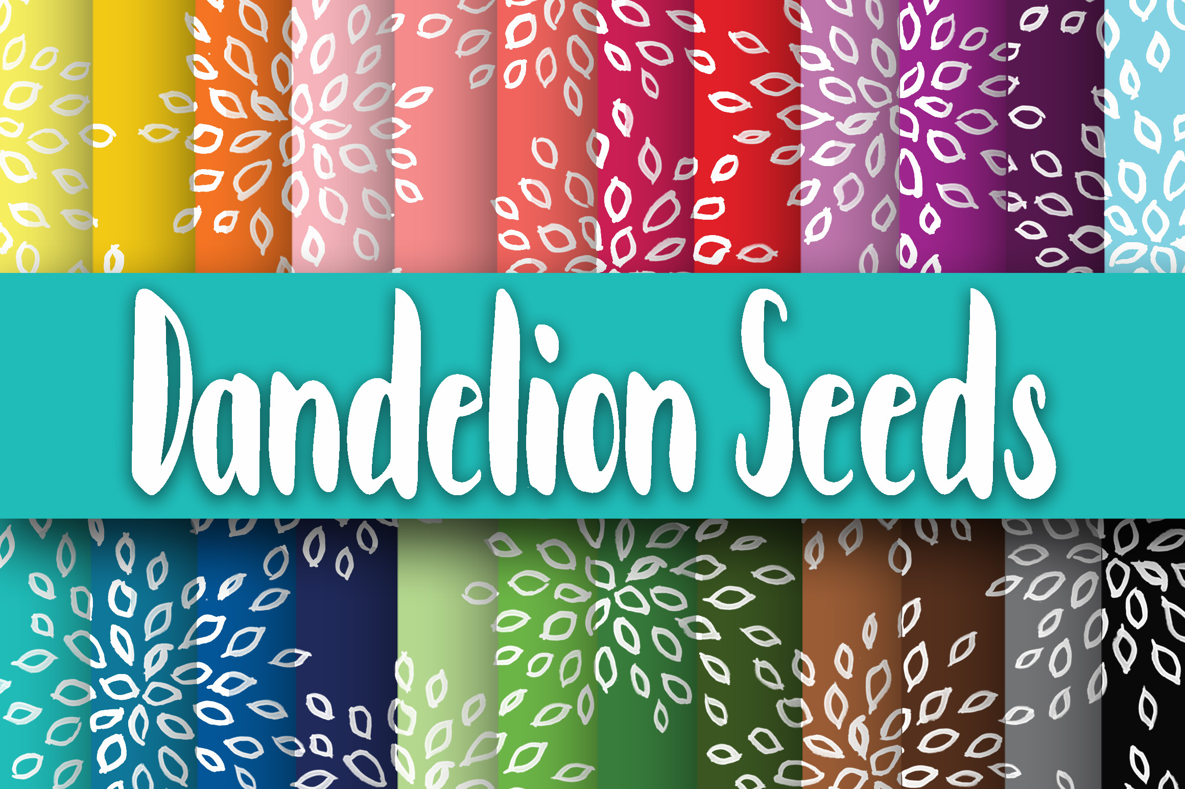 Dandelion Seeds Digital Paper