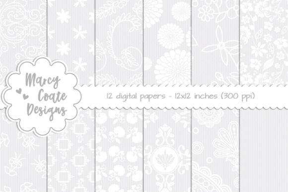 Digital Lace Background Set 2