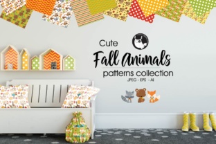 Fall Animals: Super Cute, High-Quality Pattern Background Designs for Real-World Use