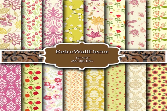 Floral Digital Paper Pack