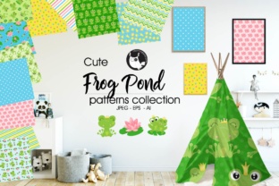 Frog Pond: Super Cute Pattern Background Design