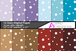 Stars Themed Digital Paper Pack