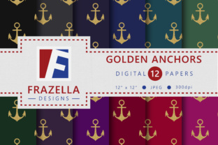 The Golden Anchors Digital Paper Collection
