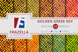 Unlock Timeless Elegance: The Golden Greek Key Pattern Digital Paper Collection