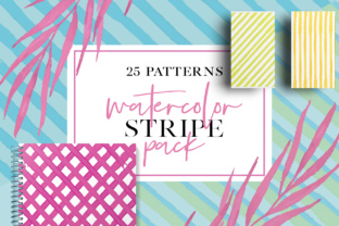 Water Color Stripes: Hand-Painted Texture with Digital Precision